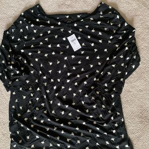 J. JILL | Black Patterned Top